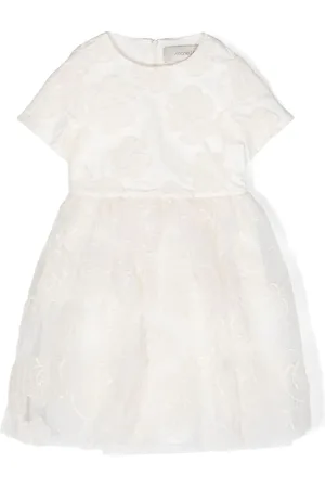 Simonetta Vestido con bordado floral
