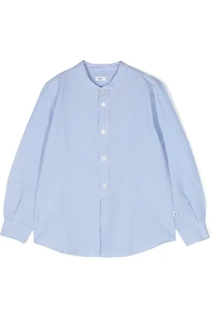 Il gufo Camisa a rayas de tejido seersucker