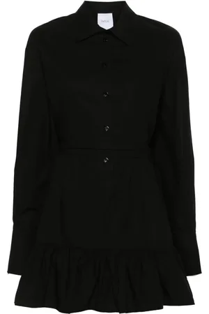 Patou Vestido camisero corto con volante