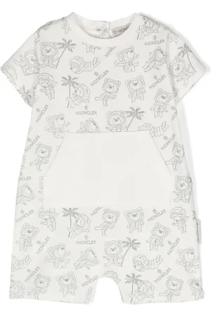 Moncler Pelele con osito estampado