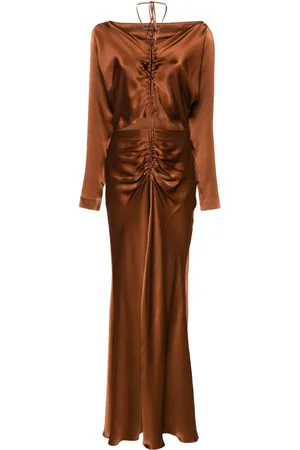 Alberta Ferretti Vestido midi con aberturas