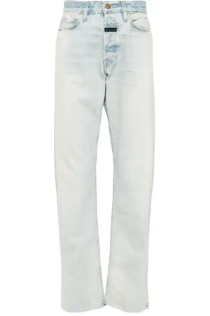 FEAR OF GOD Logo-tag mid-rise straight-leg jeans