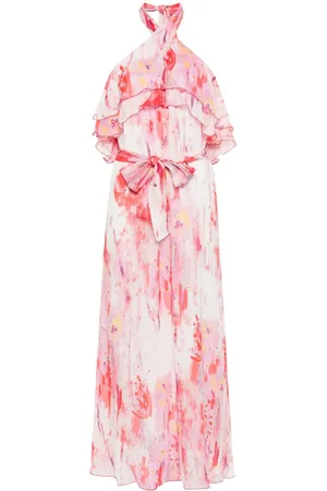 Msgm Vestido largo con estampado floral