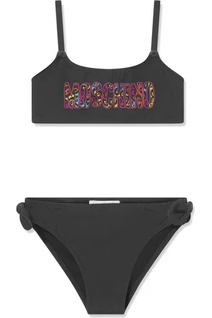 Moschino Bikini con animal print y logo