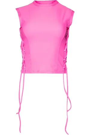 Vetements Top corto con cordones
