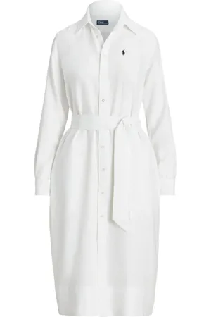 Ralph Lauren Vestido camisero con logo bordado