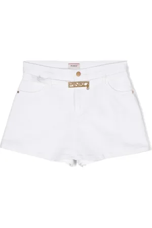 Pinko Pantalones vaqueros cortos con hebilla del logo