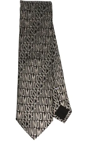 Moschino Corbata con logo en jacquard