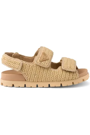 Prada Sandalias con placa del logo