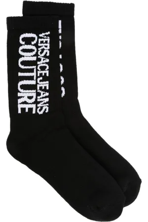 VERSACE Calcetines con logo en intarsia