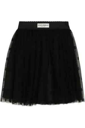Dolce & Gabbana Falda con parche del logo