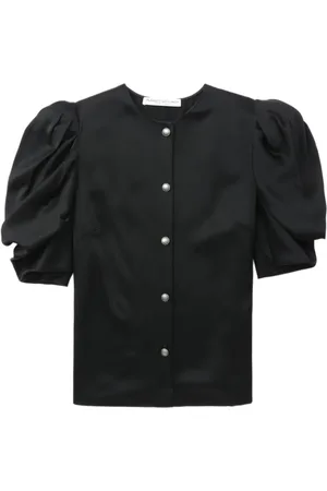 Alessandra Rich Camisa de manga farol