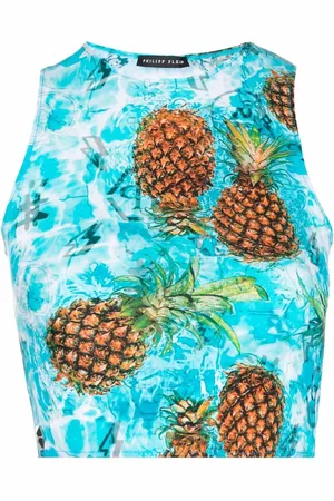 Philipp Plein Top Pineapple Skies corto