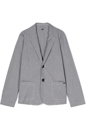 Emporio Armani Blazer con motivo pied de poule