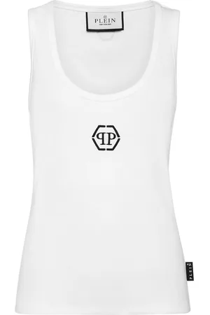 Philipp Plein Top con logo bordado
