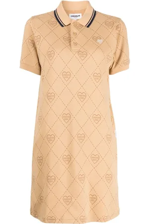 Chocoolate Vestido tipo polo con logo estampado