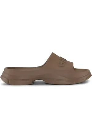 Ganni Sandalias con logo en relieve y plataforma