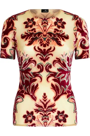 Etro Camiseta con motivo en jacquard