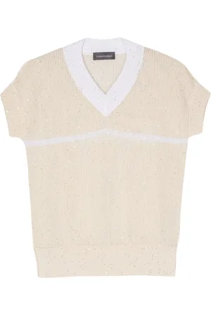 LORENA ANTONIAZZI Camiseta con detalle de lentejuelas