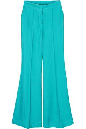 Elie saab Pantalones Champagne acampanados