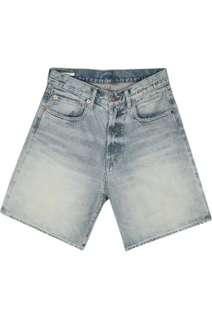 R13 Pantalones vaqueros cortos con parche del logo