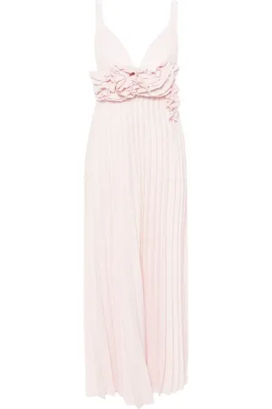 P.A.R.O.S.H. Vestido Palmer largo plisado