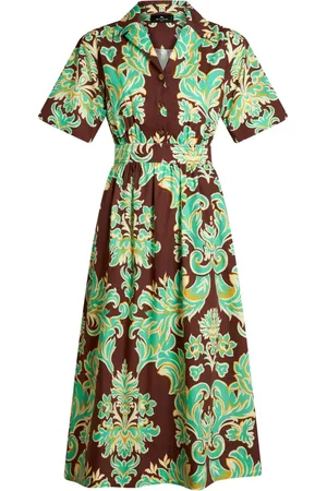 Etro Vestido camisero con estampado Venus