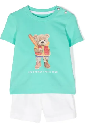 Lapin House Bermudas con logo estampado