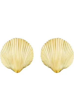 Cadar Pendientes Shell en oro amarillo de 18 ct con apliques