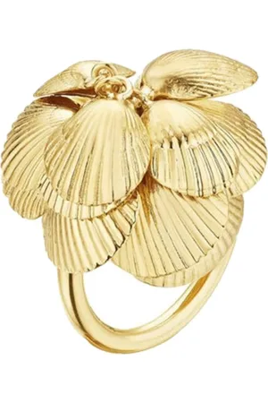 Cadar Anillo de cóctel Shell en oro amarillo de 18 ct