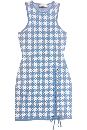 FLEUR DU MAL Vestido corto con motivo pied de poule