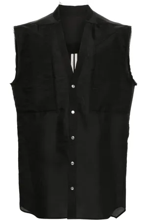 Rick Owens Top sin rematar con aberturas