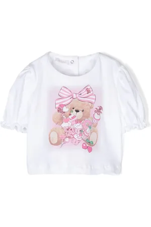Le Bebé Enfant Camiseta con oso estampado