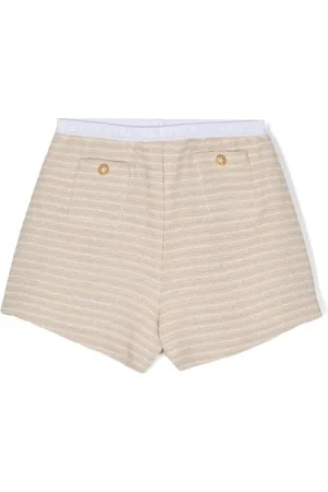 Balmain Pantalones cortos de punto a rayas