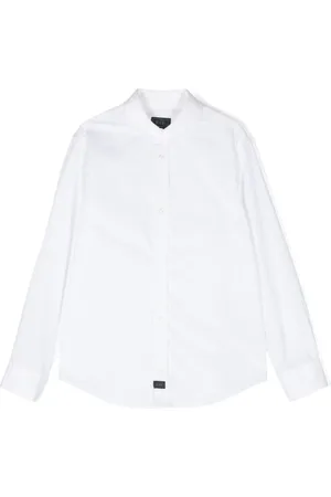 FAY Camisa de popelina con manga larga