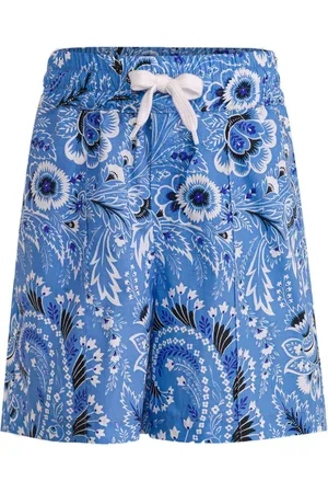 Etro Pantalones cortos con motivo de cachemira
