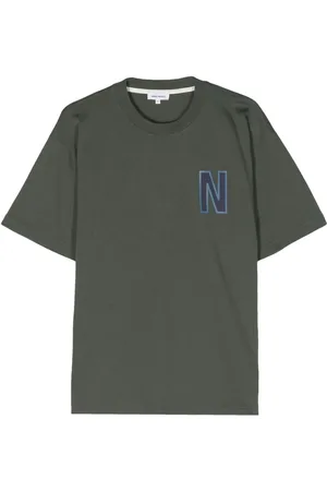 Norse projects Camiseta Simon con logo estampado
