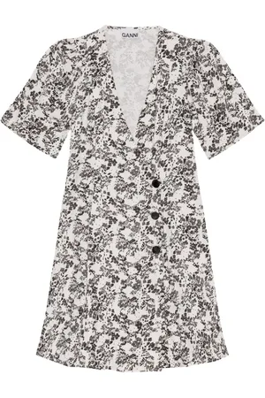Ganni Vestido corto con estampado floral