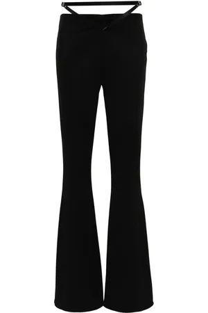 Courrèges Pantalones bootcut con cinturón