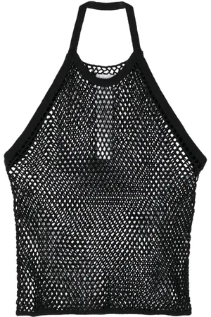 DOUBLET Top de malla con cuello halter
