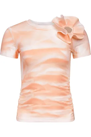 AREA Camiseta con aplique floral