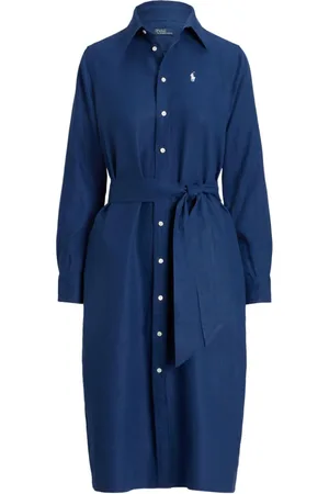 Ralph Lauren Vestido camisero con logo bordado