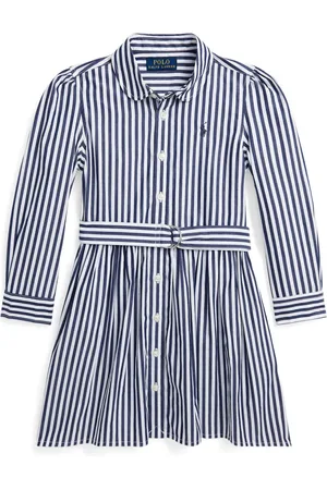 Ralph Lauren Vestido camisero a rayas