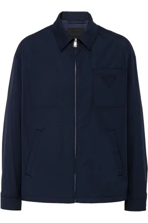 Prada Chaqueta con parche del logo