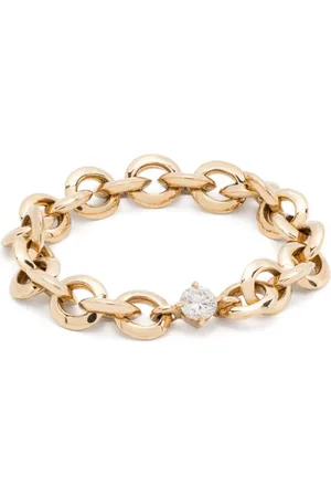 Lizzie Mandler Anillo Micro en oro de 18 ct con cadena