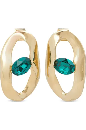 Marni Pendientes asimétricos con detalles de cristal