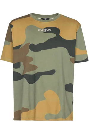 Balmain Camiseta con motivo militar