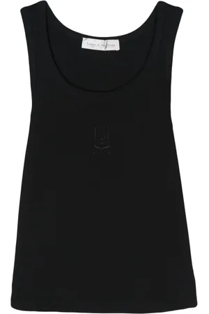 Ludovic De Saint Sernin Top con logo bordado