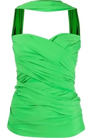 Balenciaga Top estilo bustier con diseño cruzado