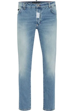Philipp Plein Vaqueros skinny con aplique del logo